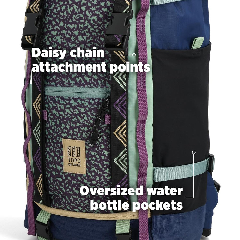Topo Designs Rover Trail Pack 22L desert palm Sahara colorway for rugged aesthetic.