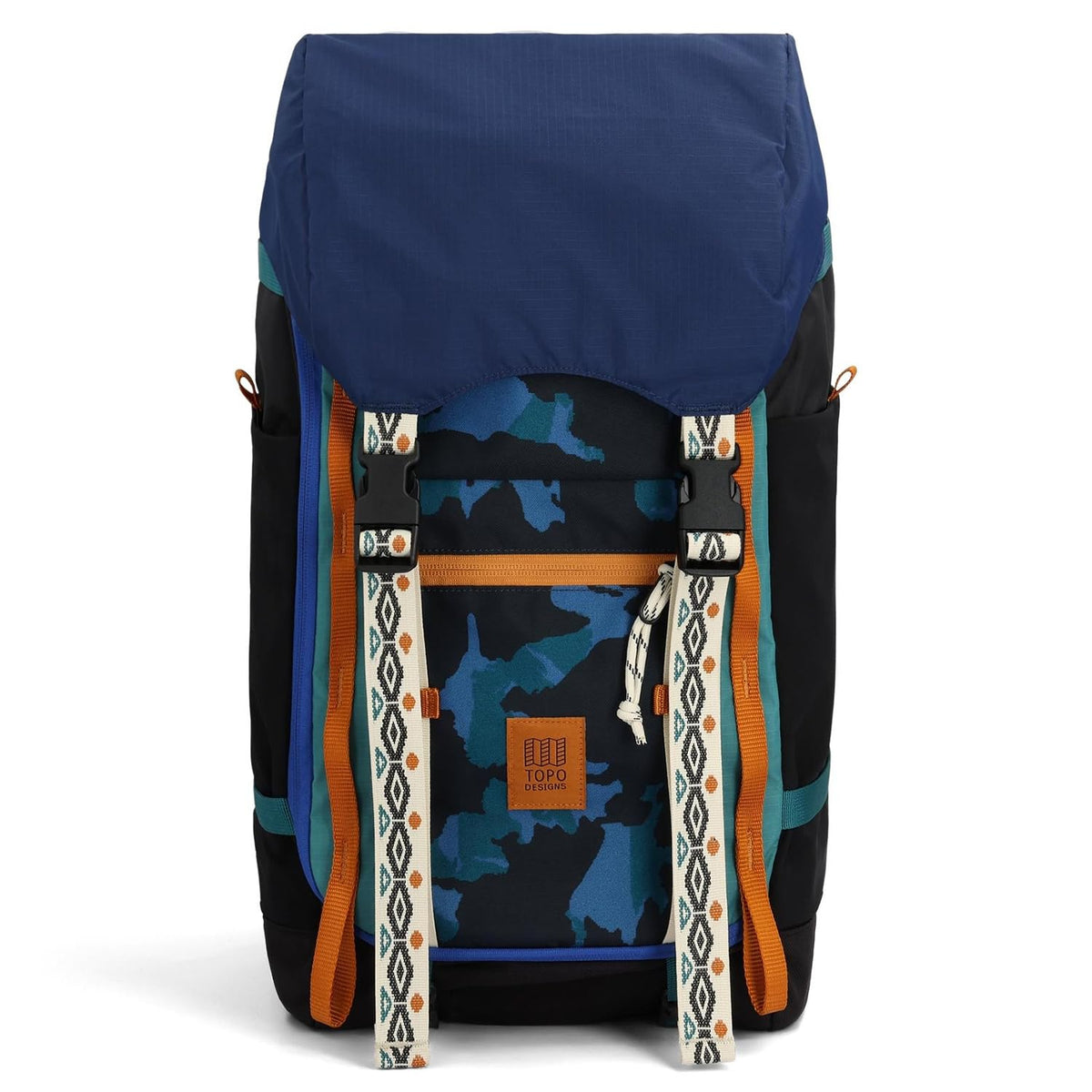 Topo Designs Rover Trail Pack back panel provides cushioned support for all-day comfort.