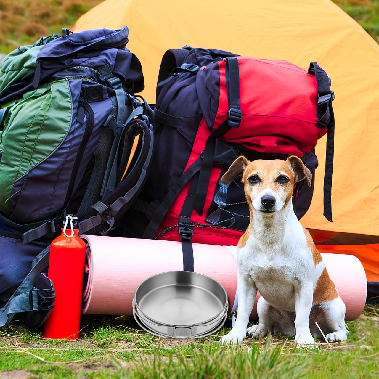 Topperfun lightweight stainless skillet perfect for picnics and camping dinners.