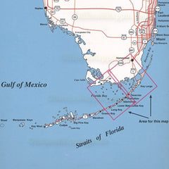 Topspot Map N207 Upper Keys Area back shows scale and legend for quick reference.