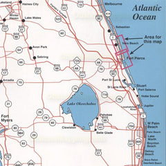 Topspot Map N216 Ft Pierce Vero BC back view, great for quick route planning on outdoor trips.