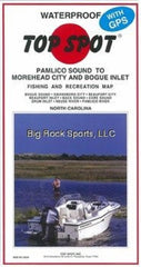Topspot Map N239 Pamlico Sound aids navigation for fishing trips.