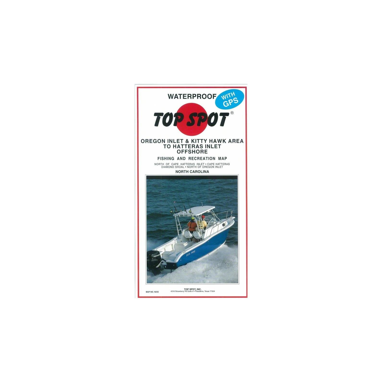 Topspot Map N243 Offshore NC provides precise offshore planning for successful fishing trips.