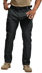 TOPTACPRO Tactical Pants fabric closeup shows durable stretch and ripstop resilience for rugged days