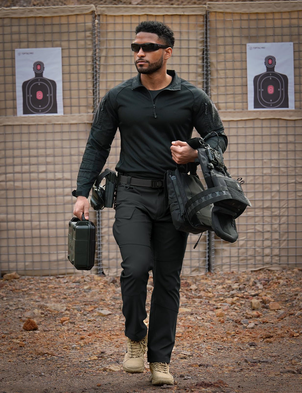 TOPTACPRO Tactical Pants UTX-D-rings detail enables quick gear access