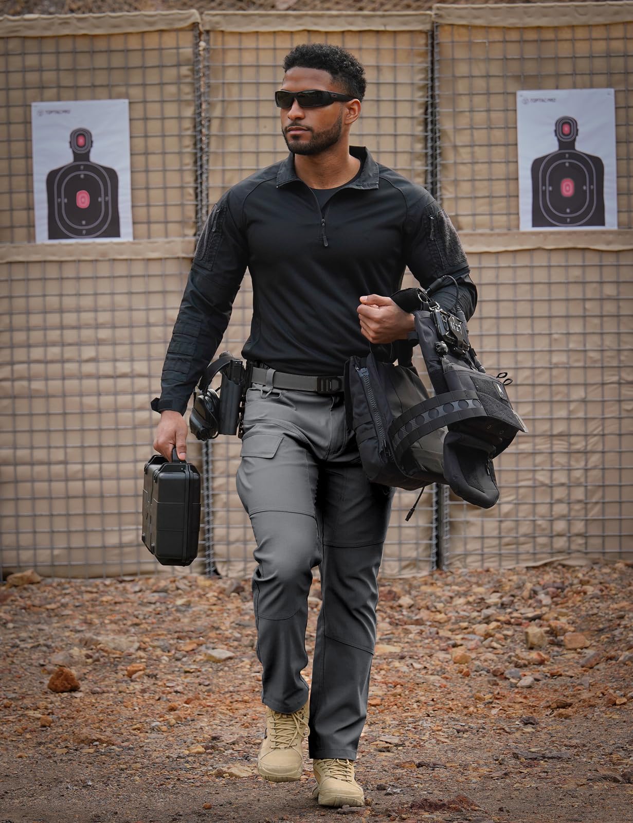 TOPTACPRO tactical pants with YKK zipper provide secure, durable closures during wear.