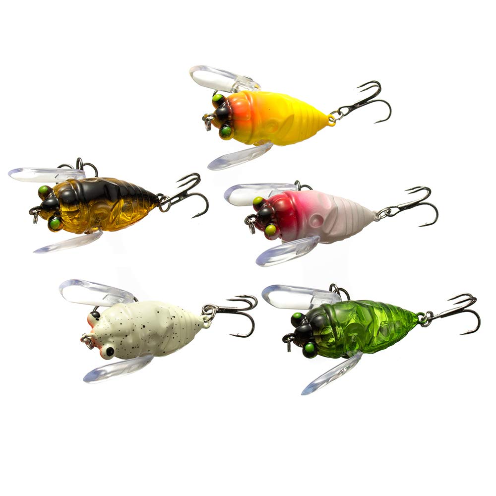 Topwater bass lure set by Bionic Tackle - 5 color options