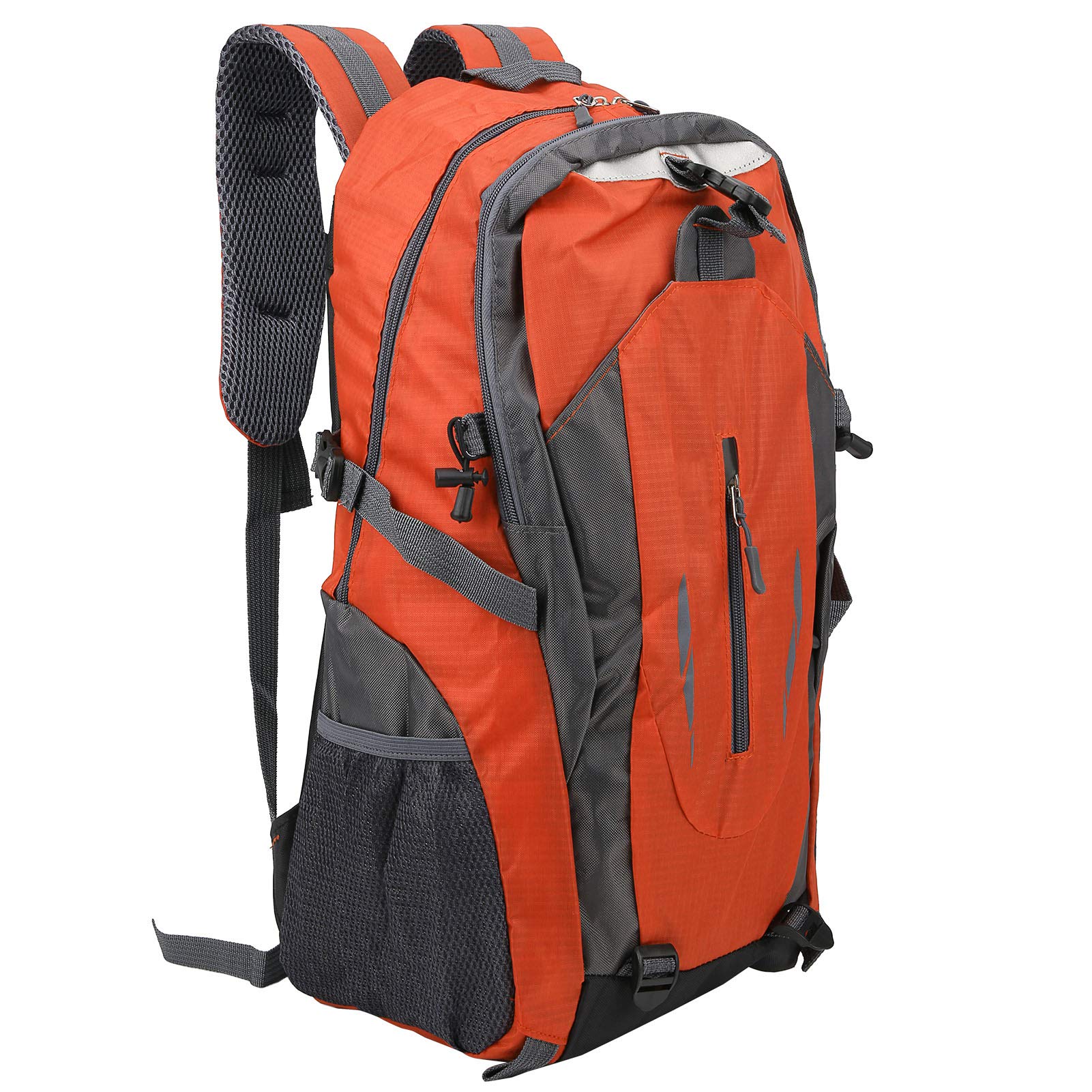 Topyond ergonomic shoulder straps support balanced weight on climbs.