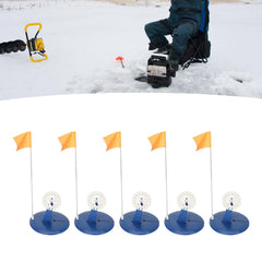 Topyond ice fishing flag base providing stable signaling on ice.
