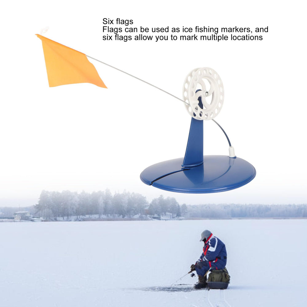 Topyond ice flag base ensures stable buoyancy on icy surfaces.