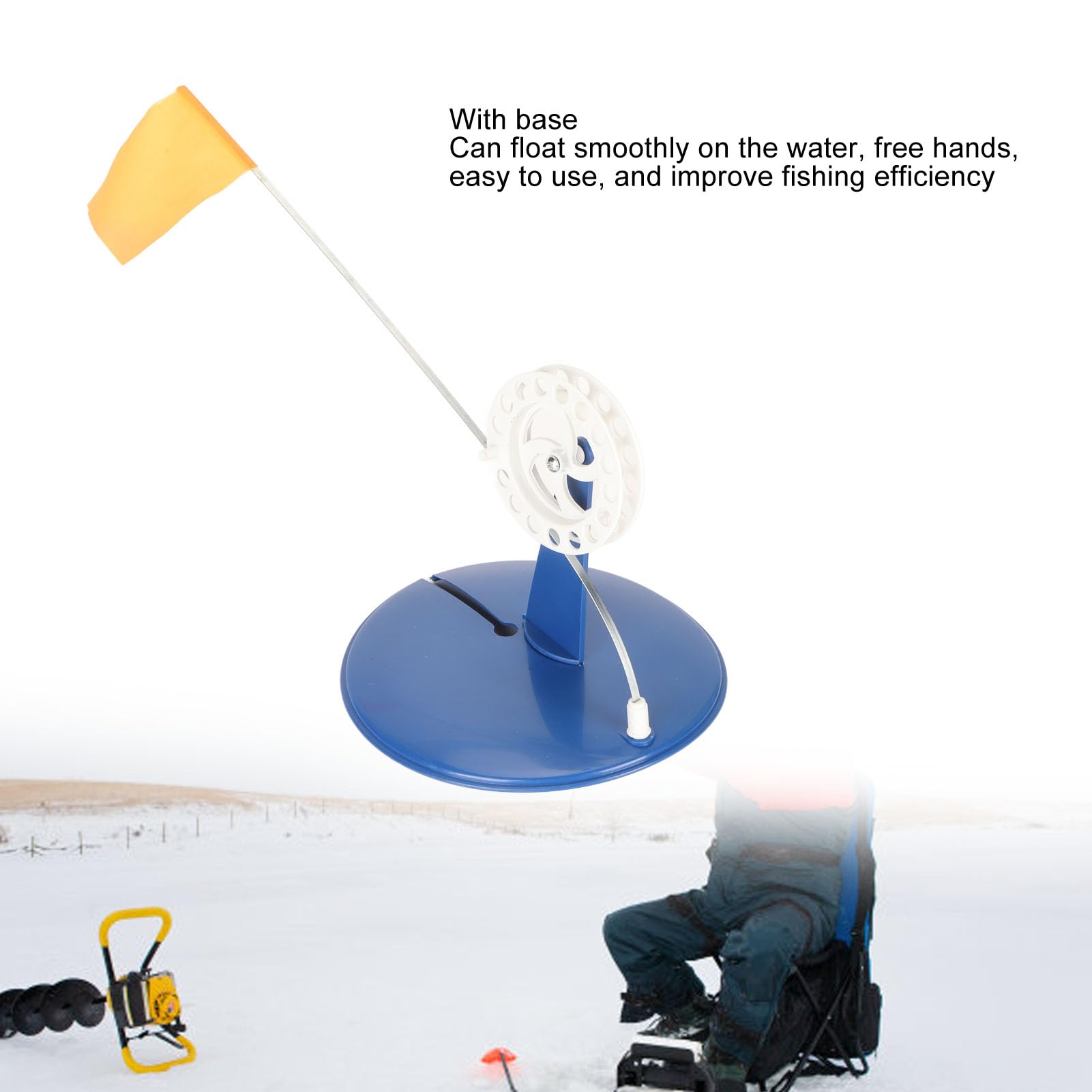 Topyond ice flag is ready for quick setup in cold conditions.