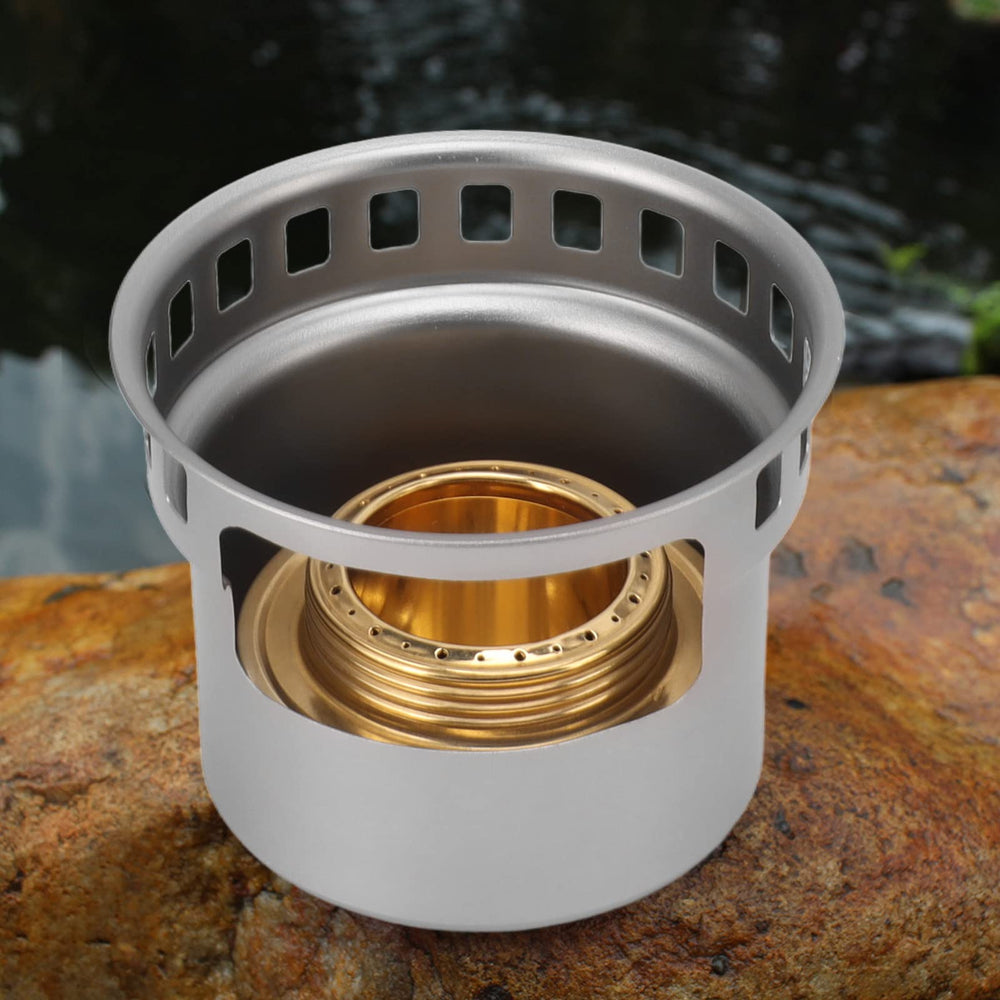 Topyond mini stove copper core close-up shows heat efficiency.