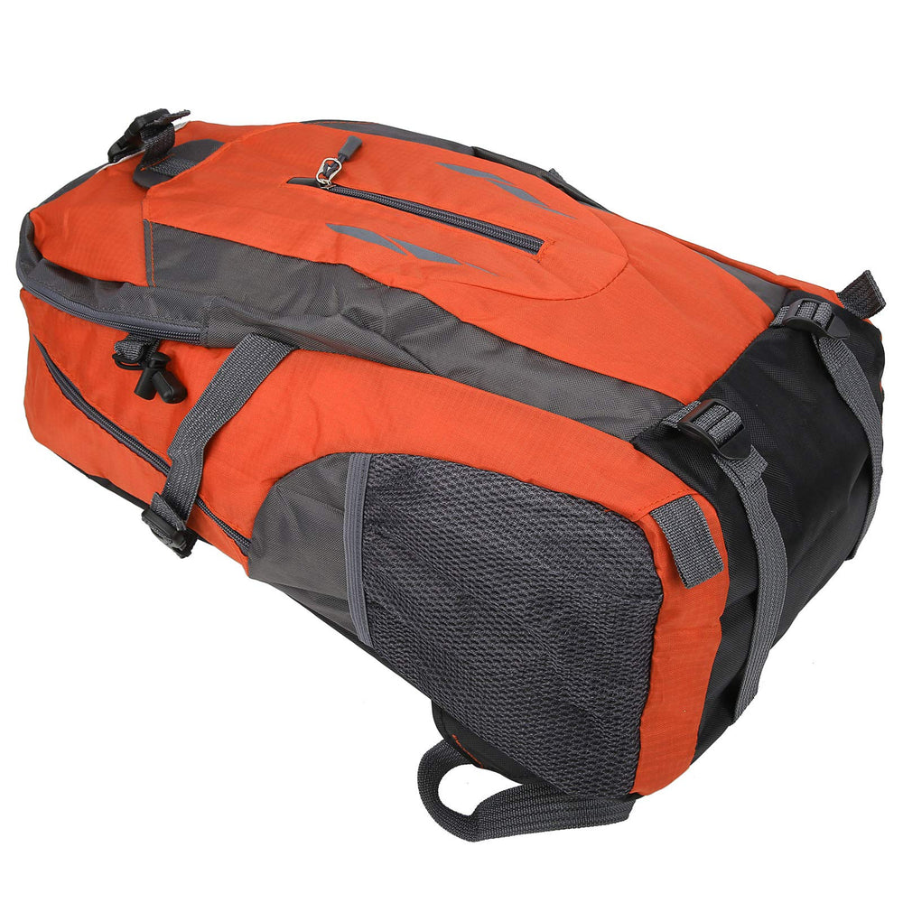 Topyond orange color option for high visibility on trails.