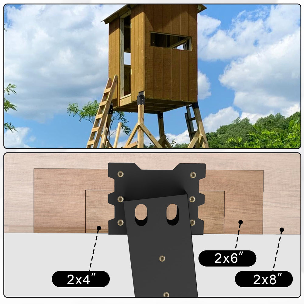 Toriexon deer blind brackets support up to 2000 pounds total.