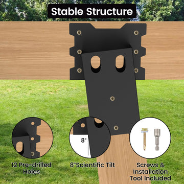 Toriexon deer blind brackets powder-coated finish resisting rust outdoors.