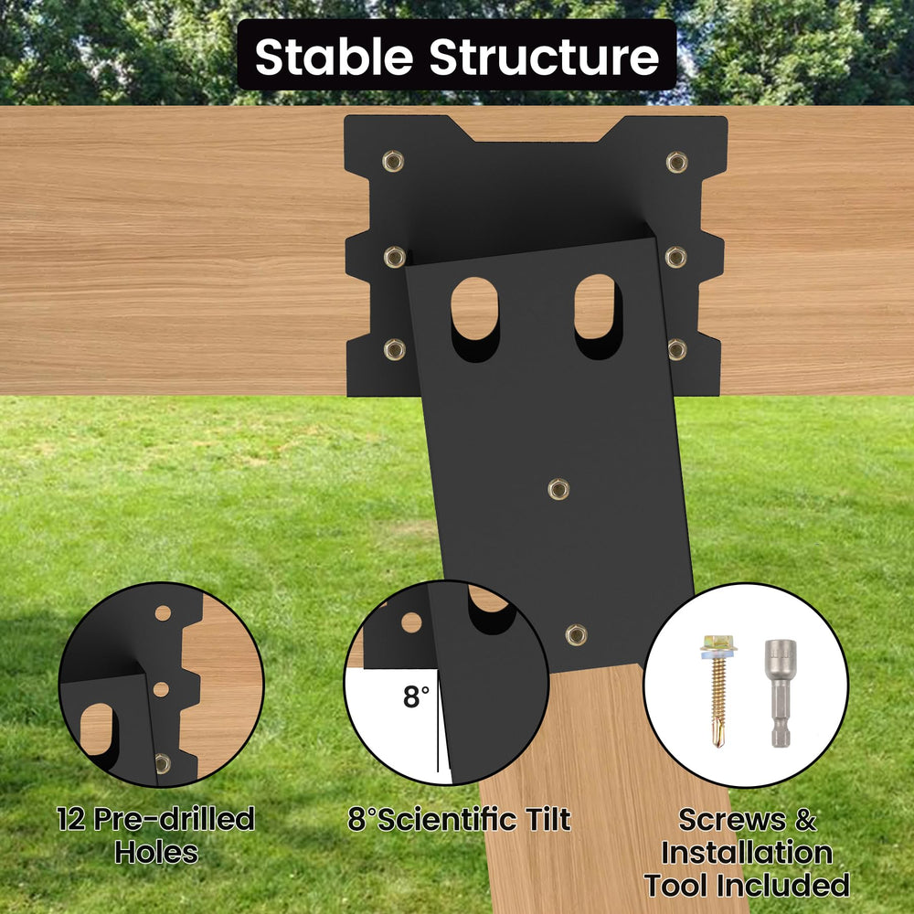 Toriexon deer blind brackets powder-coated finish resisting rust outdoors.