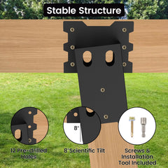 Toriexon deer blind brackets powder-coated finish resisting rust outdoors.