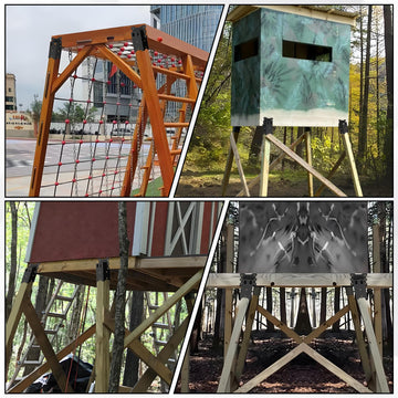 Toriexon deer blind brackets include stake pockets for versatile setups.