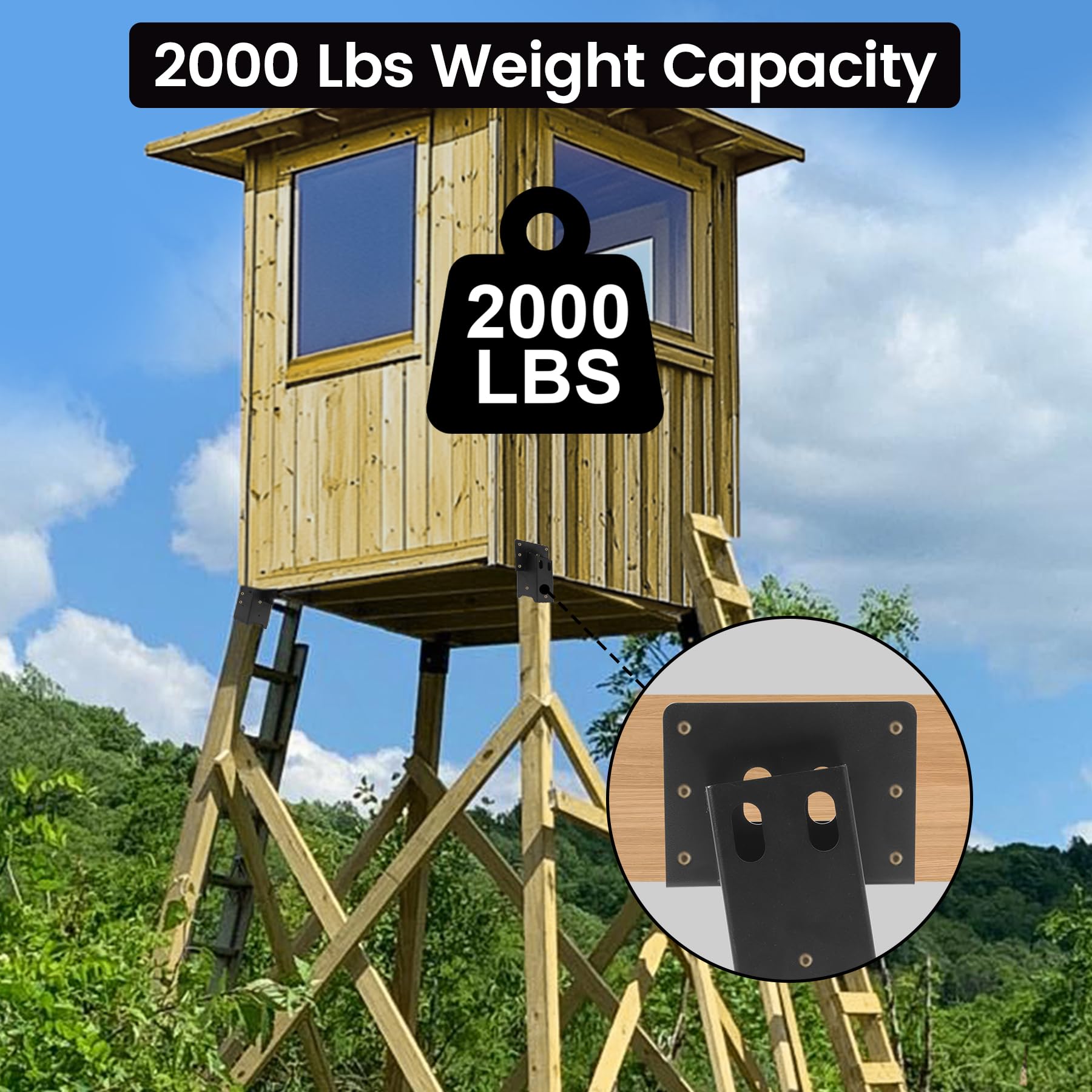 Toriexon wooden-stake-4x4-brackets-compatibility enable versatile outdoor builds.
