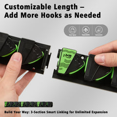 Expandable interlocking rack stores 9+ fishing rods