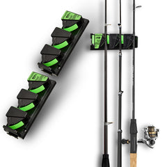 TORIOX Fishing Rod Holder Wall Mount on garage wall