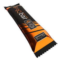 TORQ Zesty Orange energy bar cross-section displaying moist and chewy texture