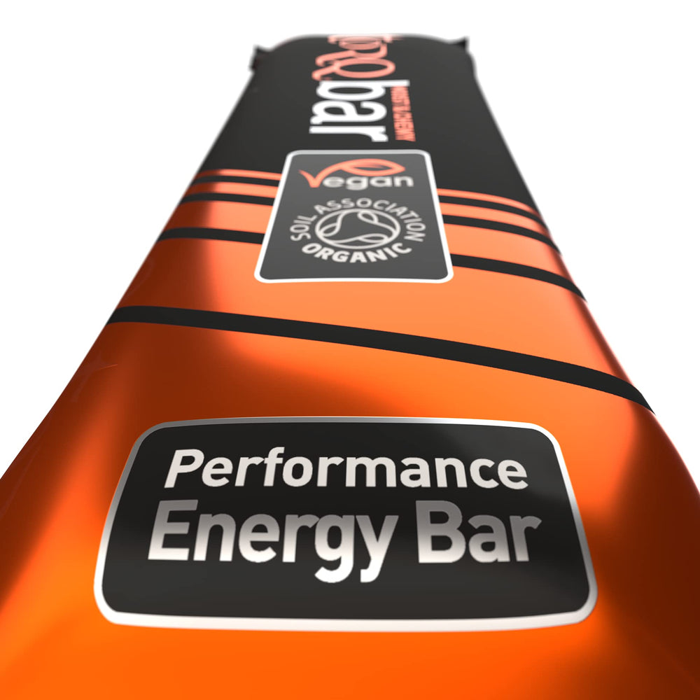 TORQ Zesty Orange energy bar fairtrade logo on wrapper
