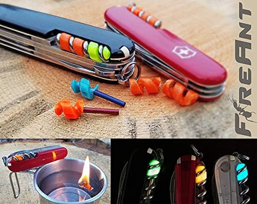 FireAnt glow-in-the-dark visibility for nighttime knife location