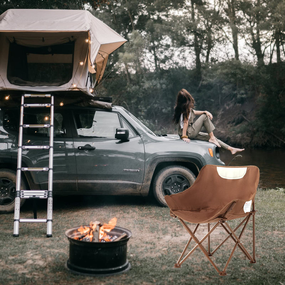 TOSAMC lightweight aluminum frame provides easy carry for travel.