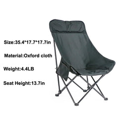 TOSAMC lightweight aluminum frame delivers stable seating on uneven ground.