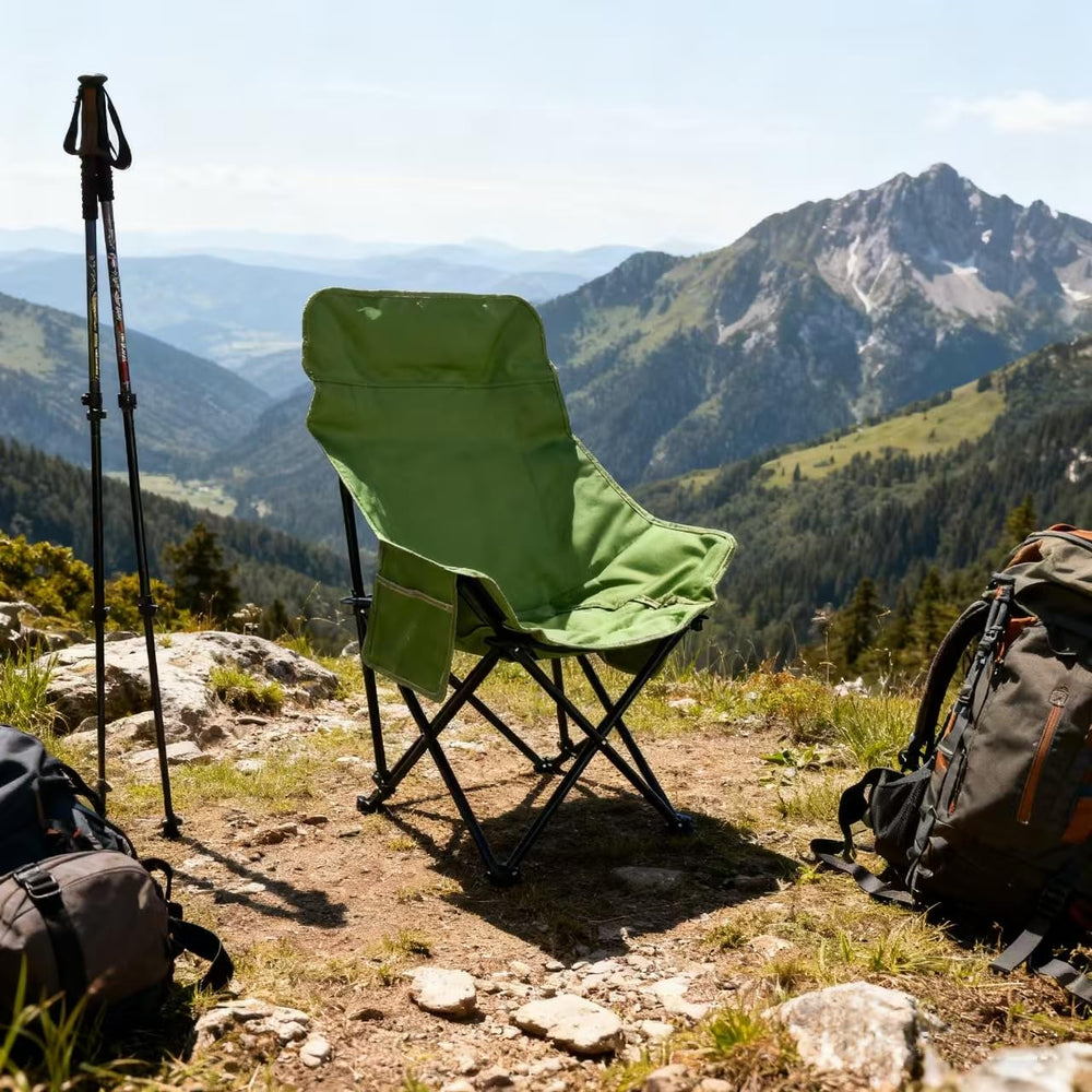 TOSAMC high-back unfolded chair providing supportive outdoor seating