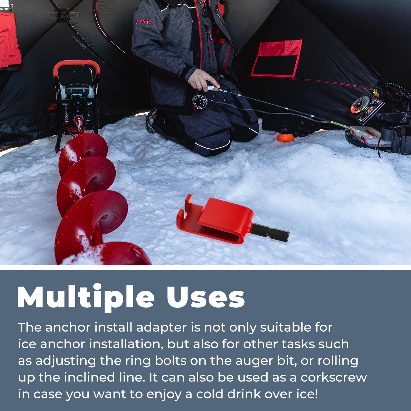 Premium steel construction of the anchor install adapter