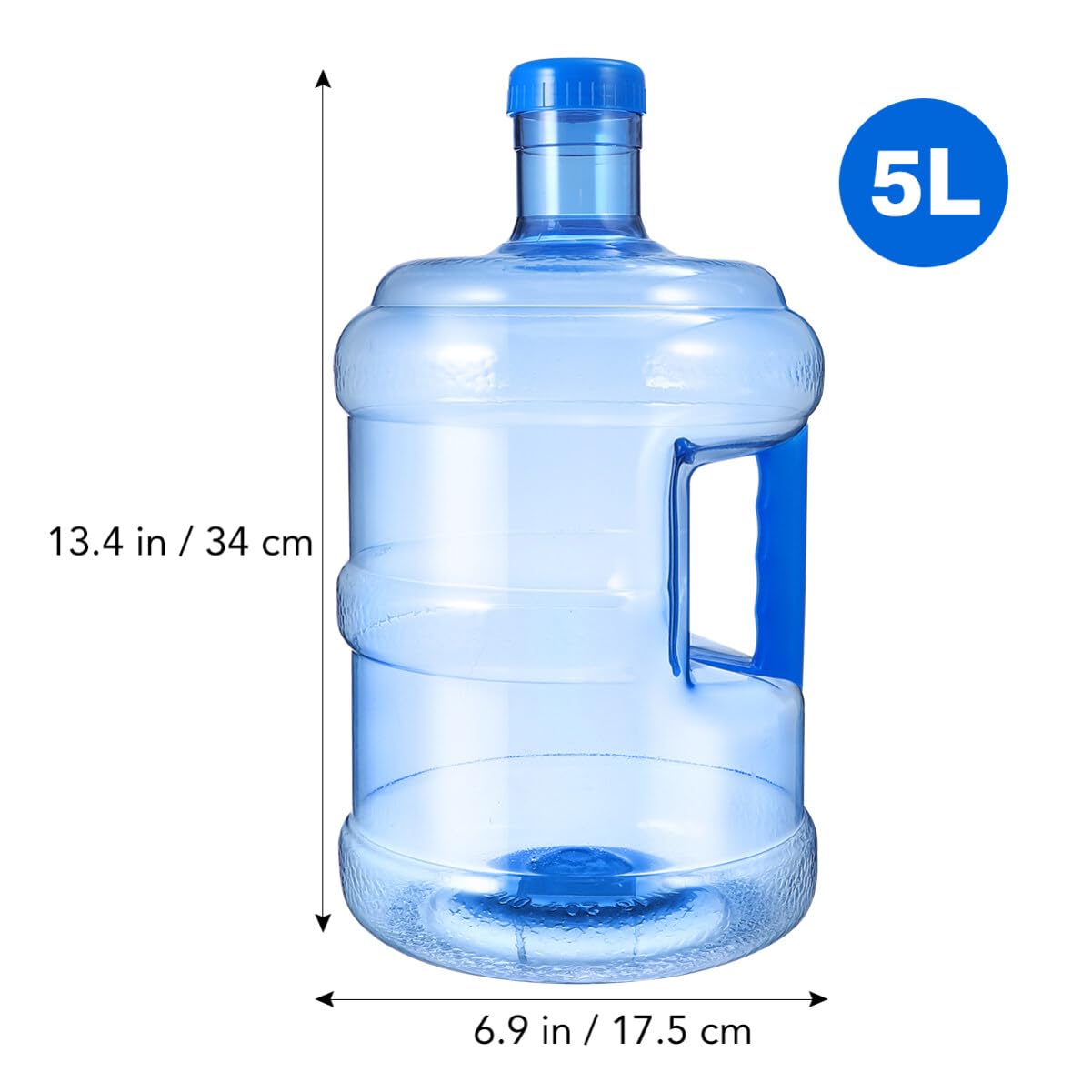 Totority 1.5-gallon bottle handle shown, comfortable grip for carrying.