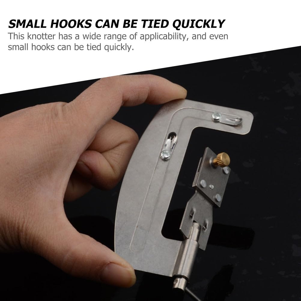 Totority knotter tool in use ensures steady hands during knot tying.
