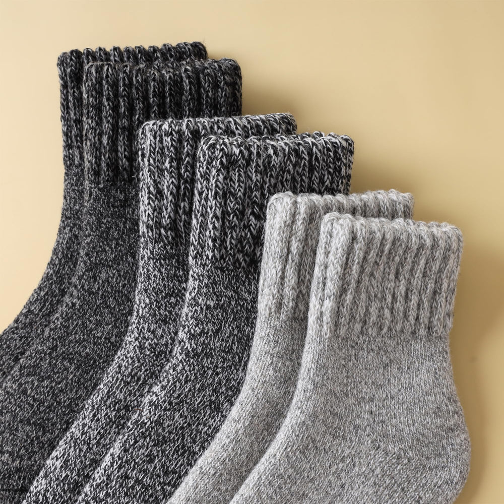 Care instructions image for Tough Land Merino Wool Socks showing how to maintain elasticity