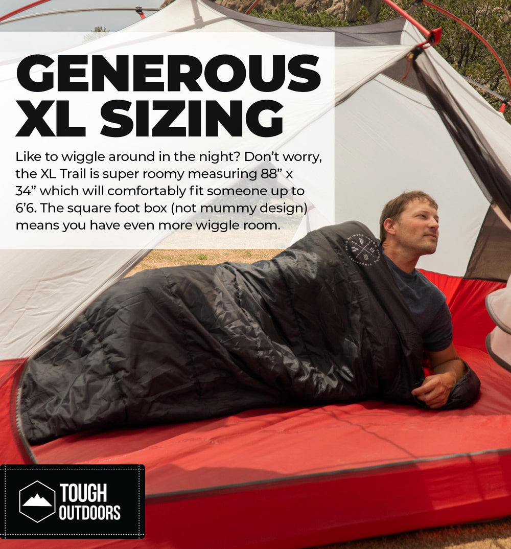 Tough Outdoors XL Trail lining closeup with soft flannel for cozy nights outdoors