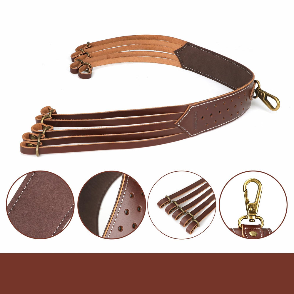 TOURBON Leather Duck Strap showcases capacity for multiple game pieces