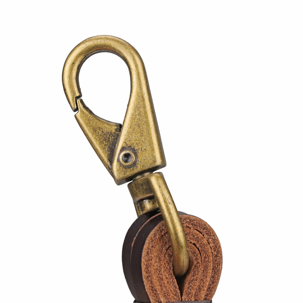 TOURBON Leather Game Carrier clip to backpack or bag for versatility.