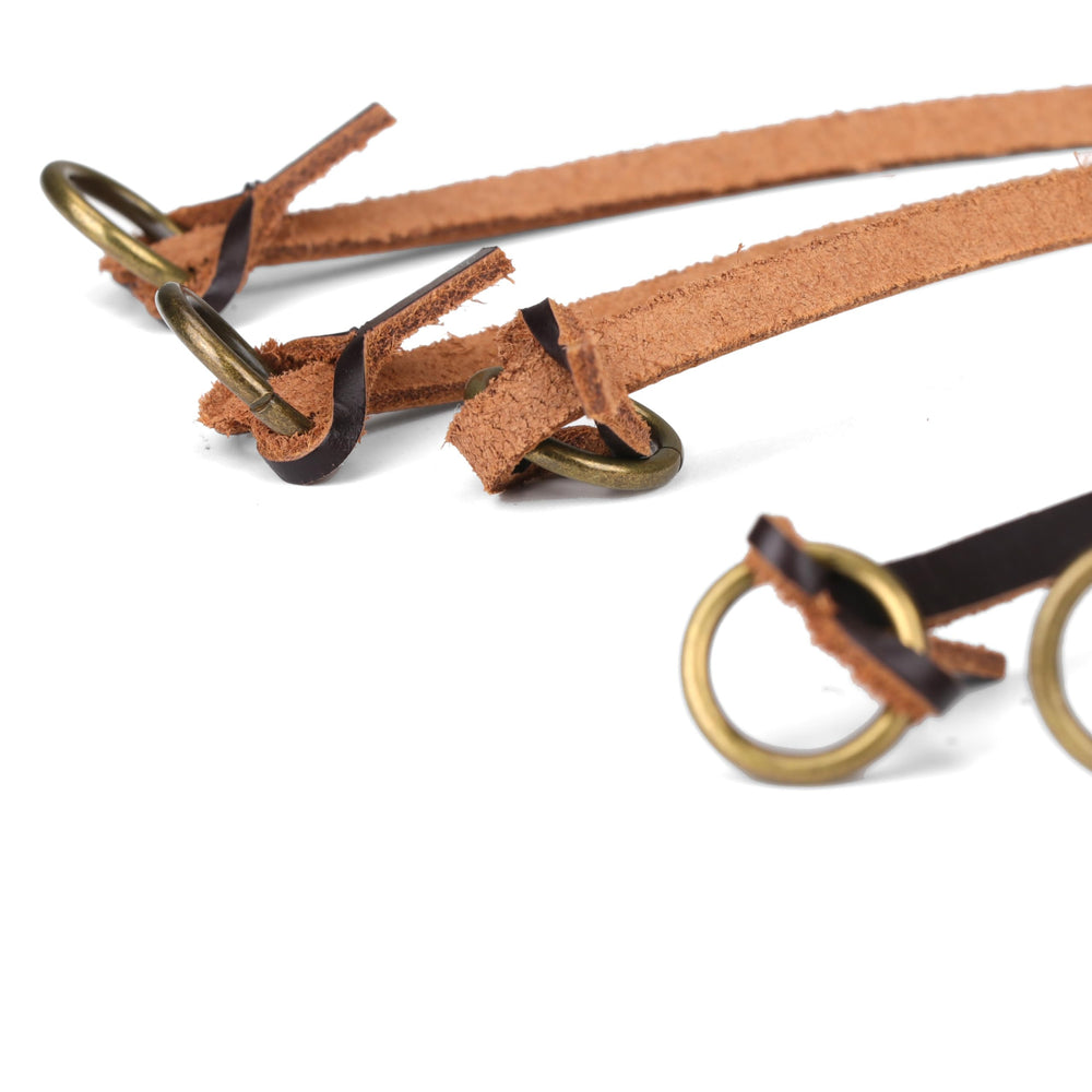 TOURBON Leather Game Carrier compact design fits in field gear.