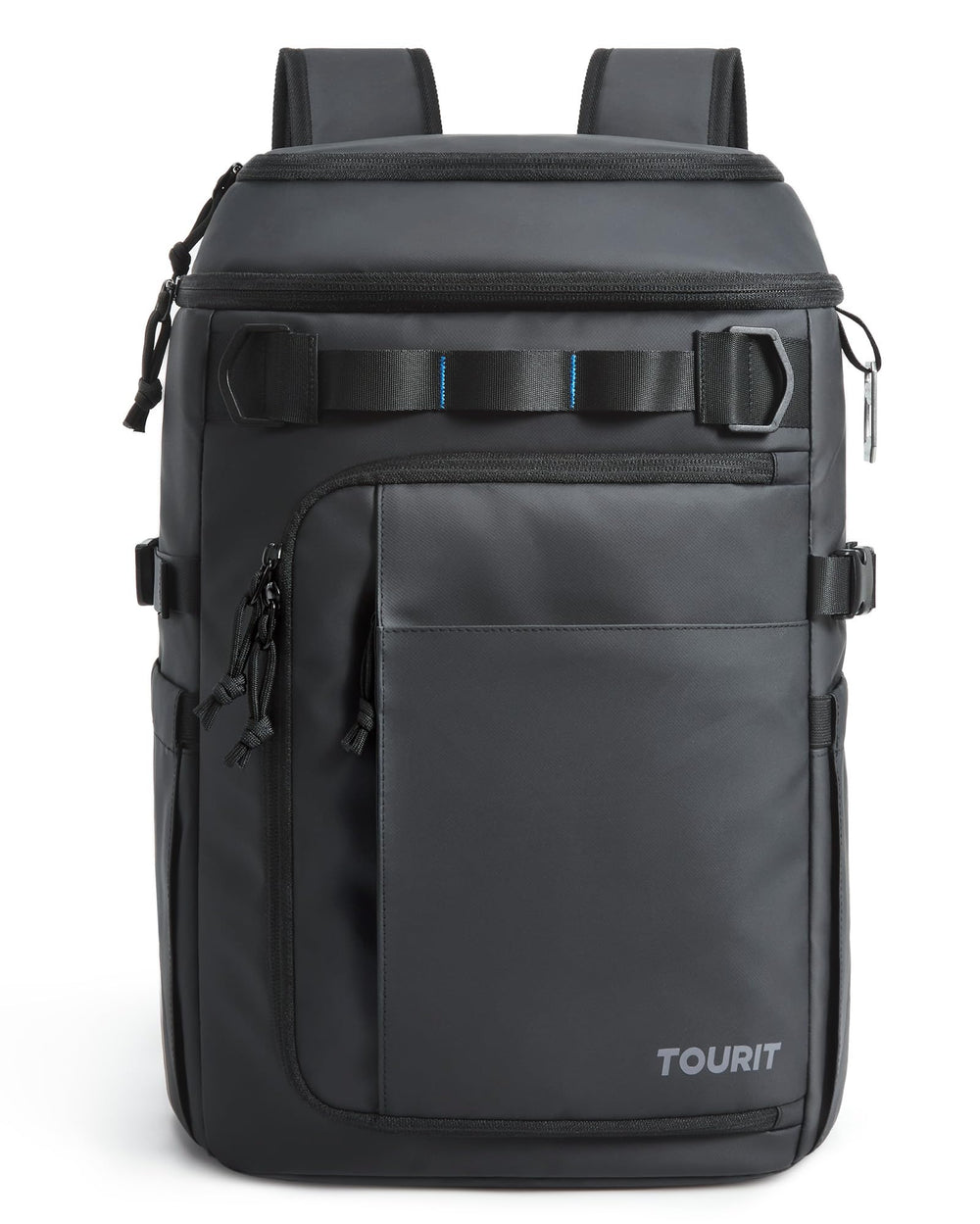 TOURIT backpack cooler front view showcases rugged build for outdoor adventures