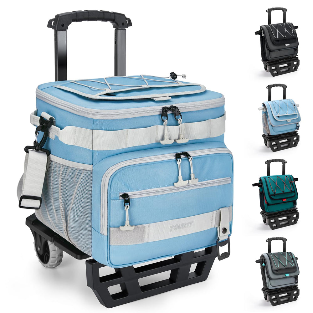 TOURIT Collapsible 48-Can Front Compartment keeps beverages within reach on the go.