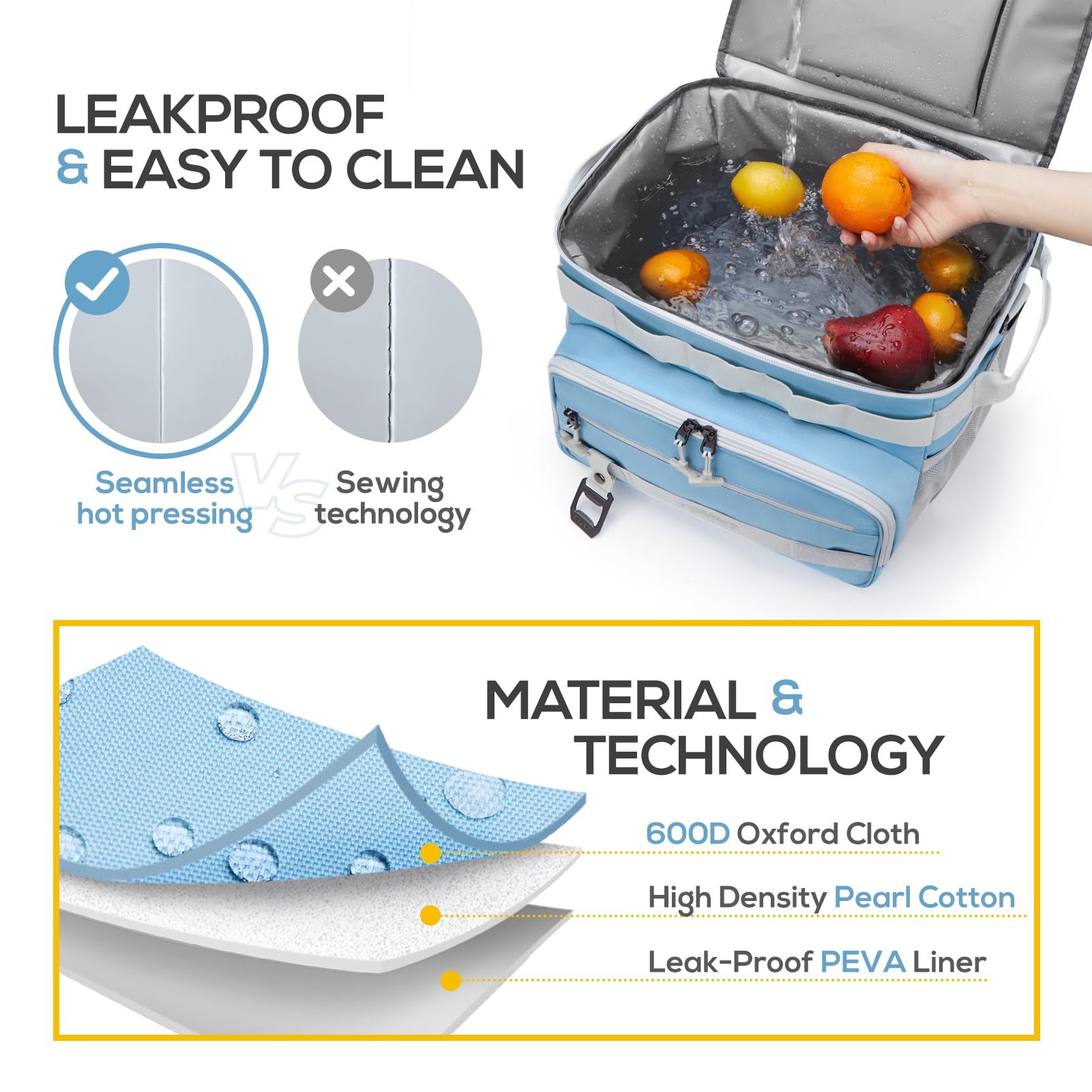 TOURIT Collapsible Extended Telescopic Handle provides comfortable pulling height.