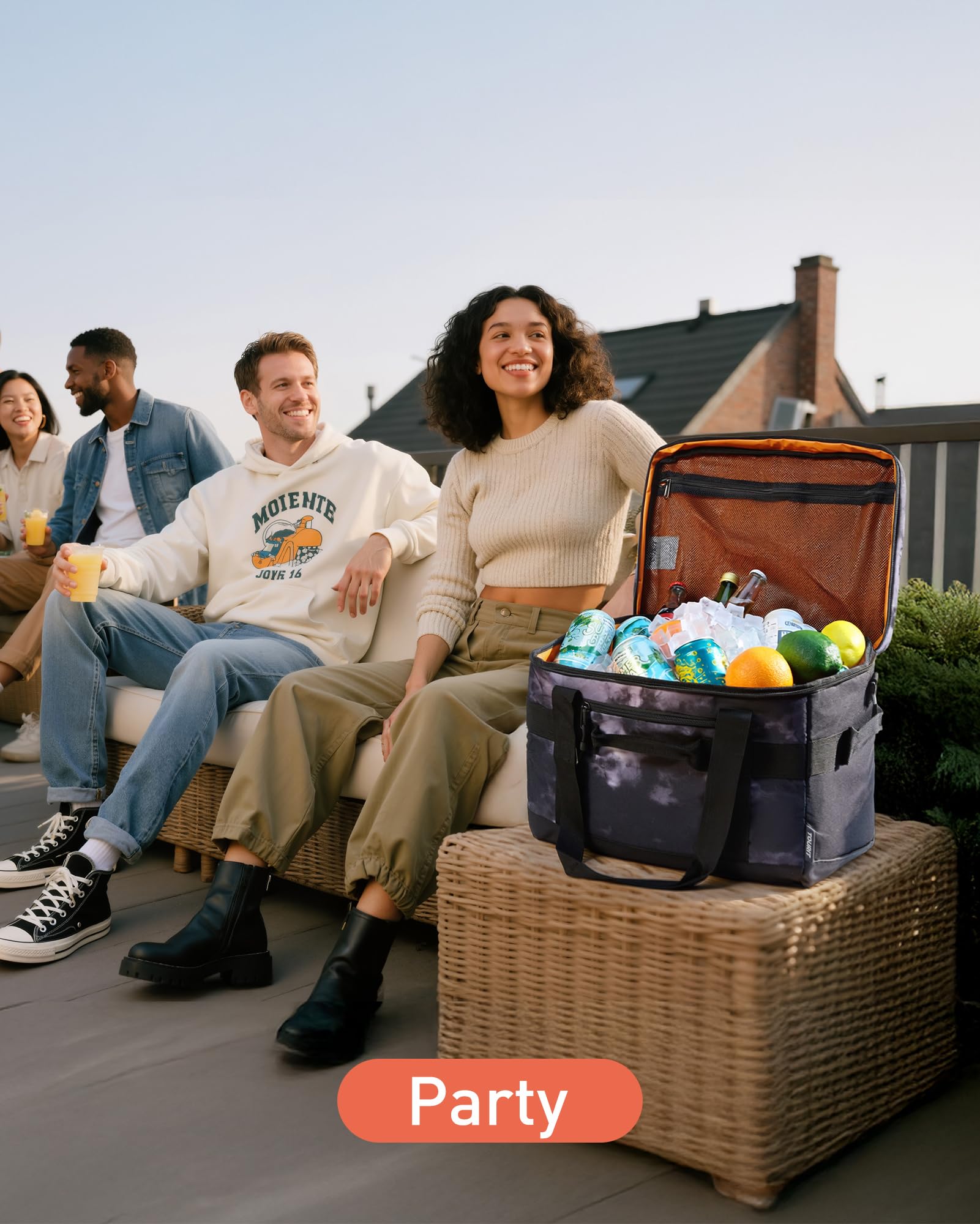 TOURIT collapsible design folded flat for compact storage when not in use.