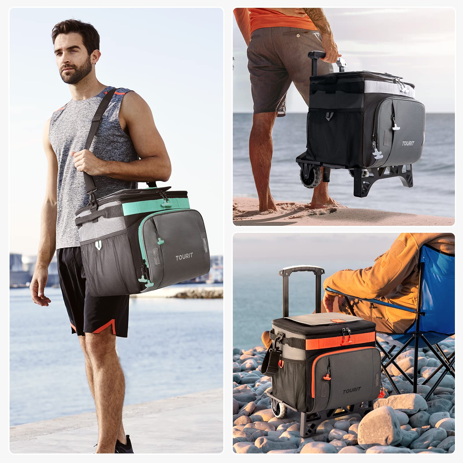 TOURIT easy-clean interior with mild soap makes cleanup simple after trips.