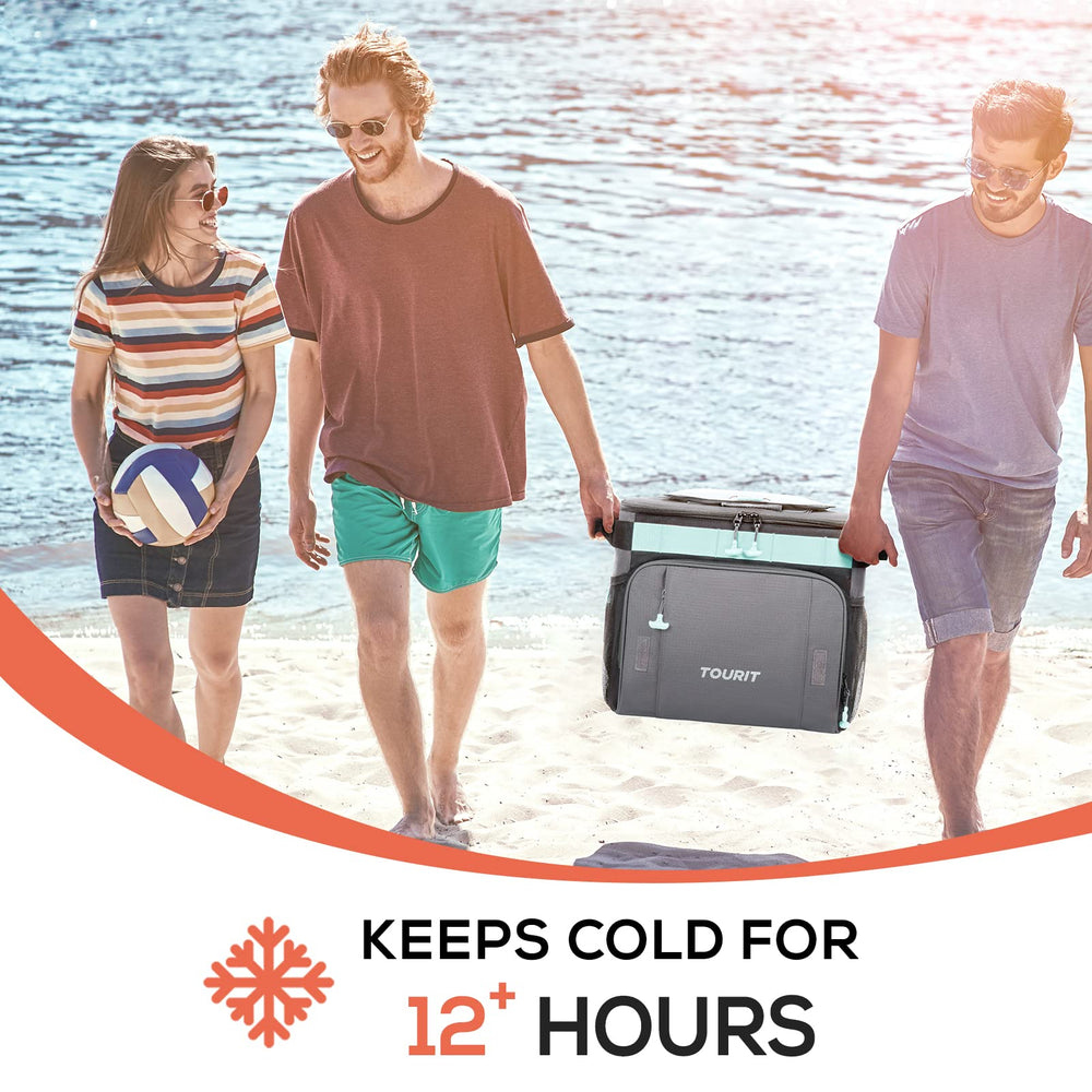 TOURIT retractable handle for effortless pulling on any terrain.