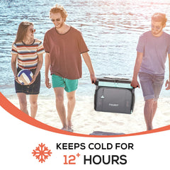 TOURIT retractable handle for effortless pulling on any terrain.
