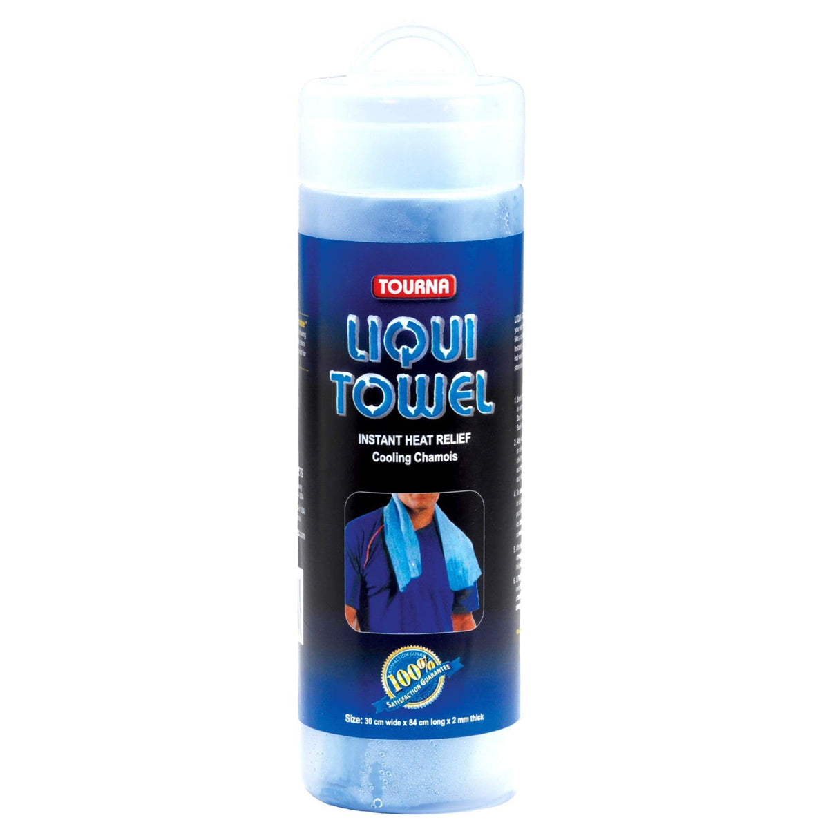 Tourna Liqui-Towel cooling towel folded for easy carry and fast relief.