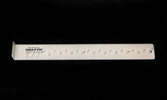 Tournament Anglers 25-inch measuring board front view showing durable anodized aluminum for field use.