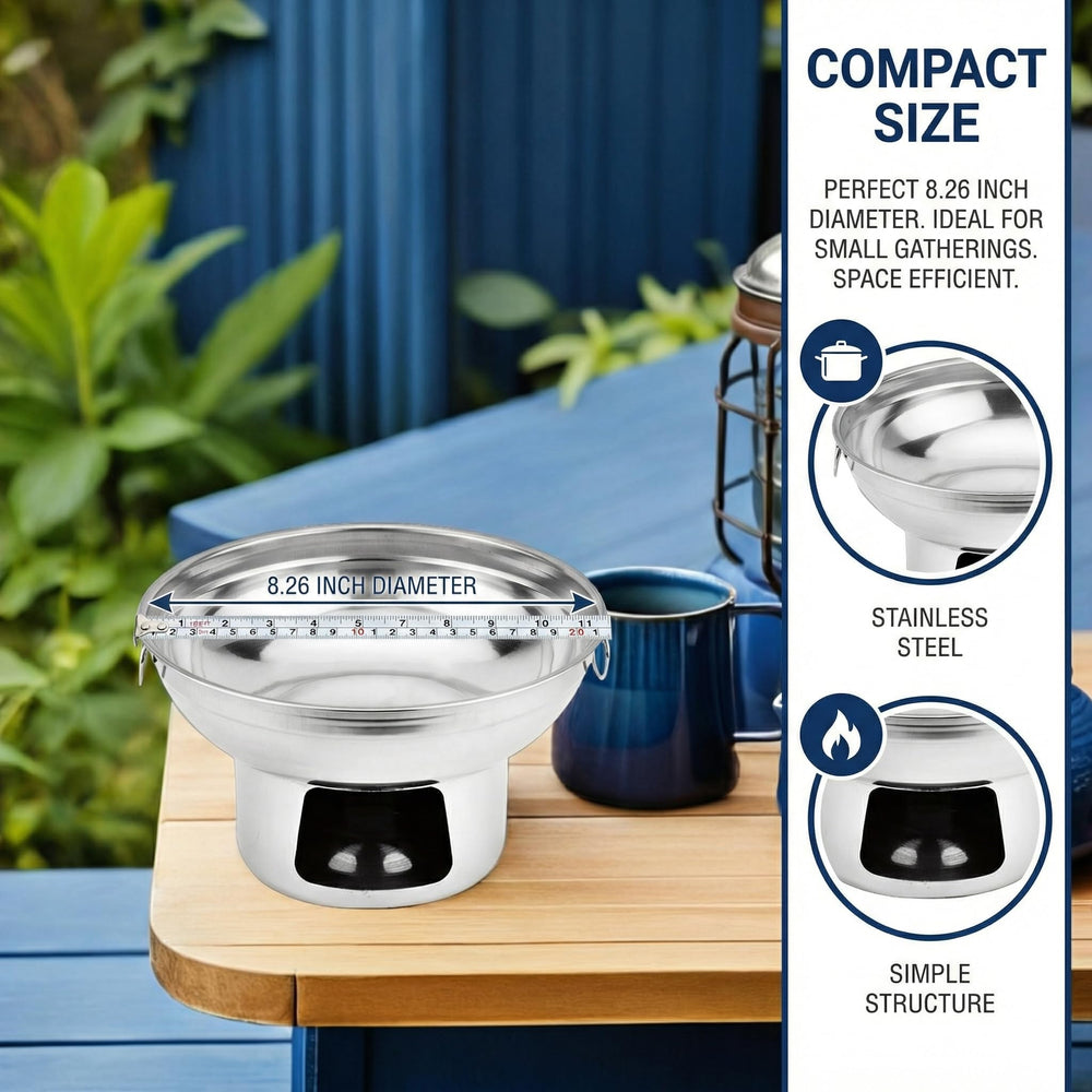 TOYANDONA stainless surface easy to clean after meals