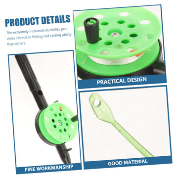 Toyvian ABS material ice fishing rod ready for daily use.